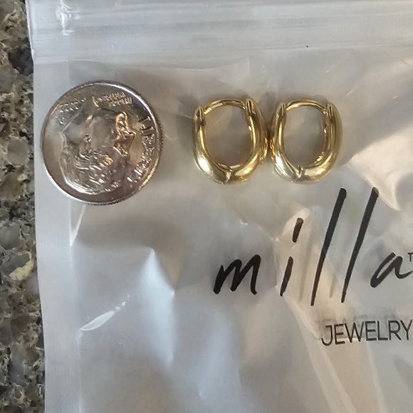 18k gold plated earrings - Picture 5 of 5